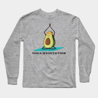 yoga meditation for  women Long Sleeve T-Shirt